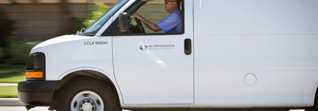 KIC Refrigeration service vehicle serving Raytown area